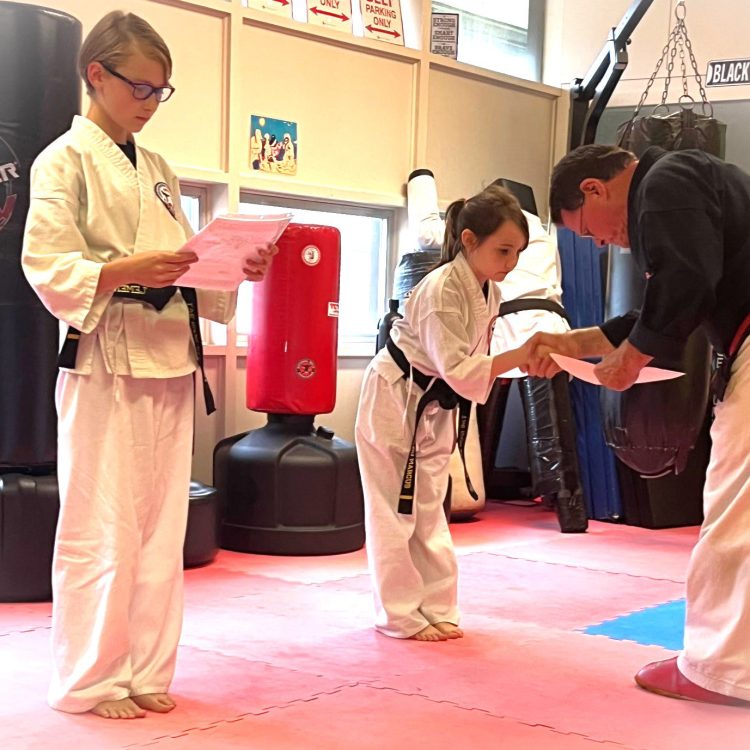 Clem and Lou Lou Black Belt Cert